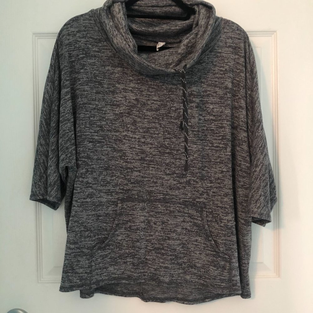 Cottle Neck T-shirt Hoodie